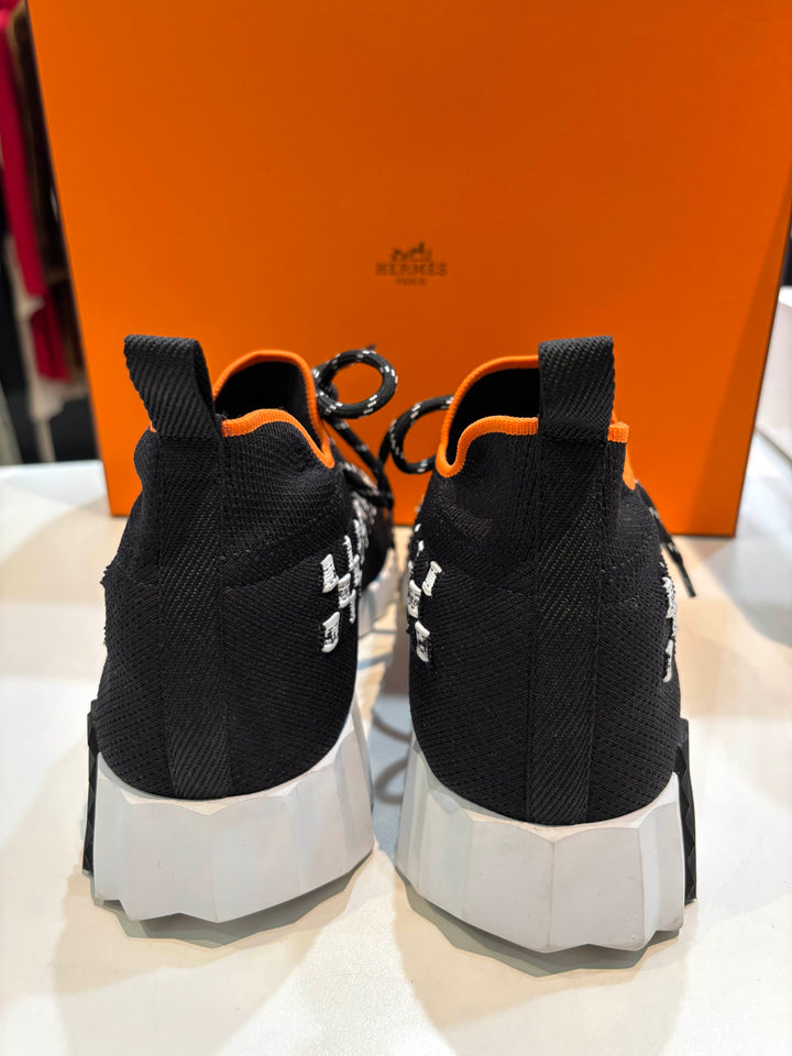 HERMÈS CHECKERED FLEX SLIP-ON SNEAKERS