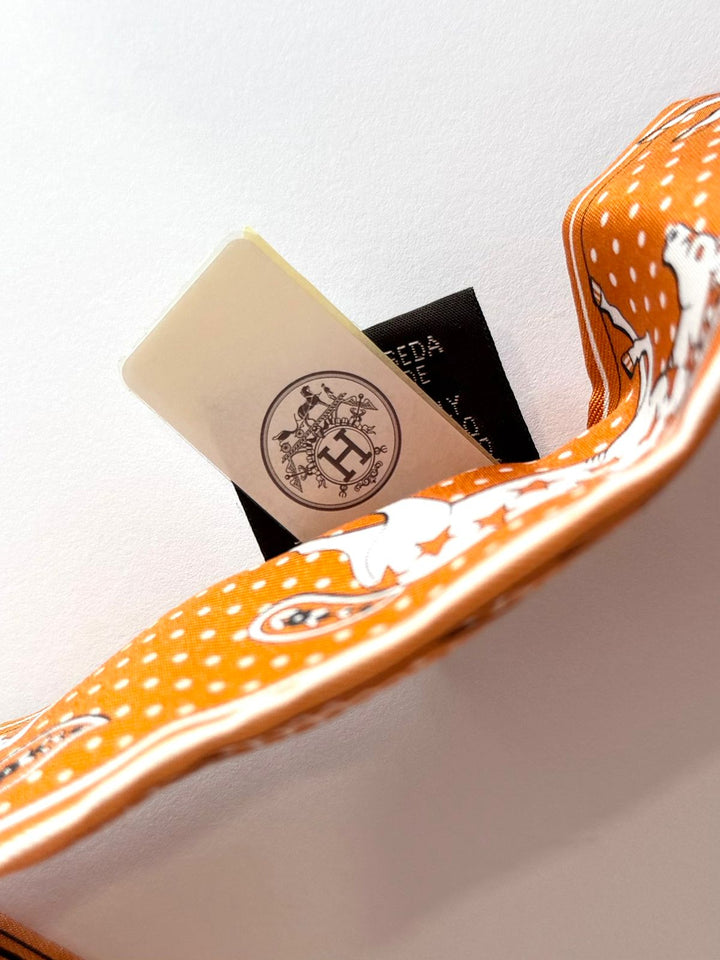 HERMÈS CHEVAL DE COEUR BANDANA SILK TWILLY