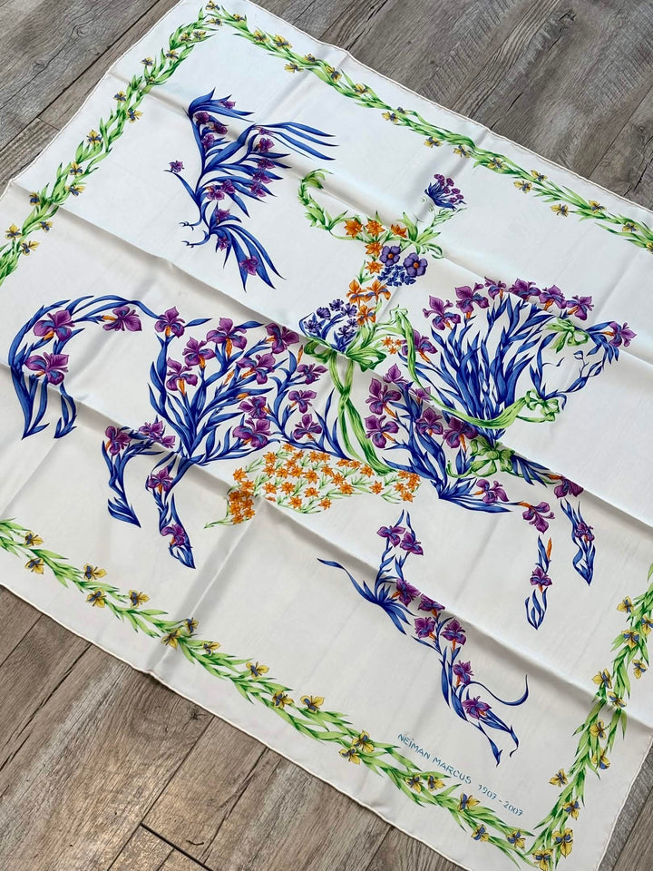 HERMÈS CHEVAL FLEURI LIMITED EDITION SCARF