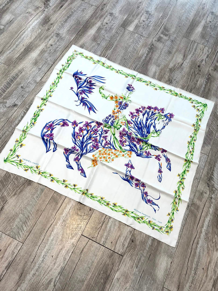 HERMÈS CHEVAL FLEURI LIMITED EDITION SCARF