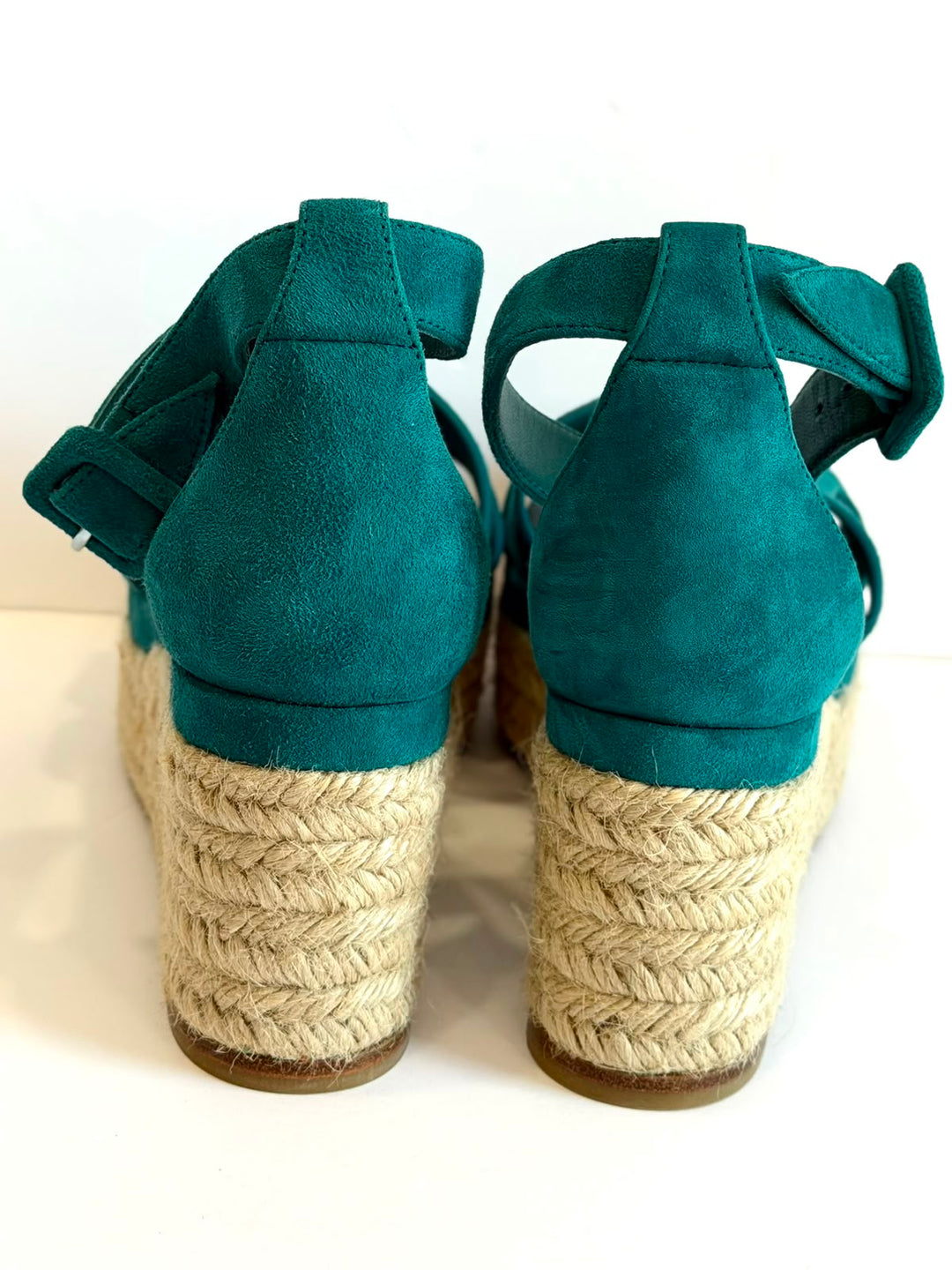 HERMÈS ELDA SUEDE WEDGE HEEL ESPADRILLES
