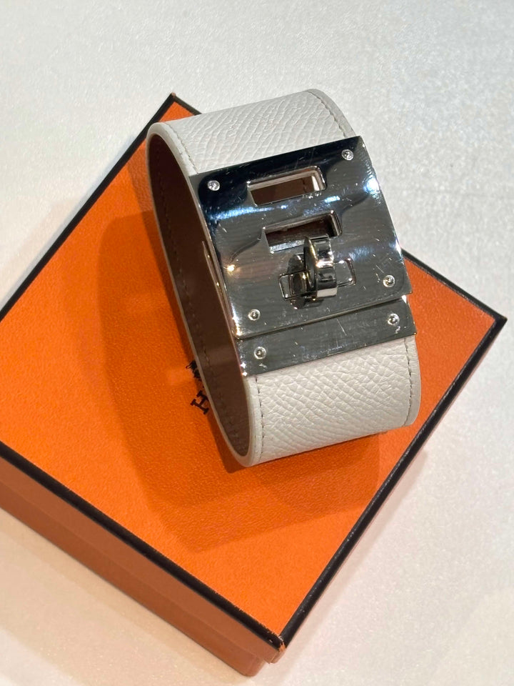 HERMÈS EPSOM LEATHER KELLY DOG WIDE BRACELET