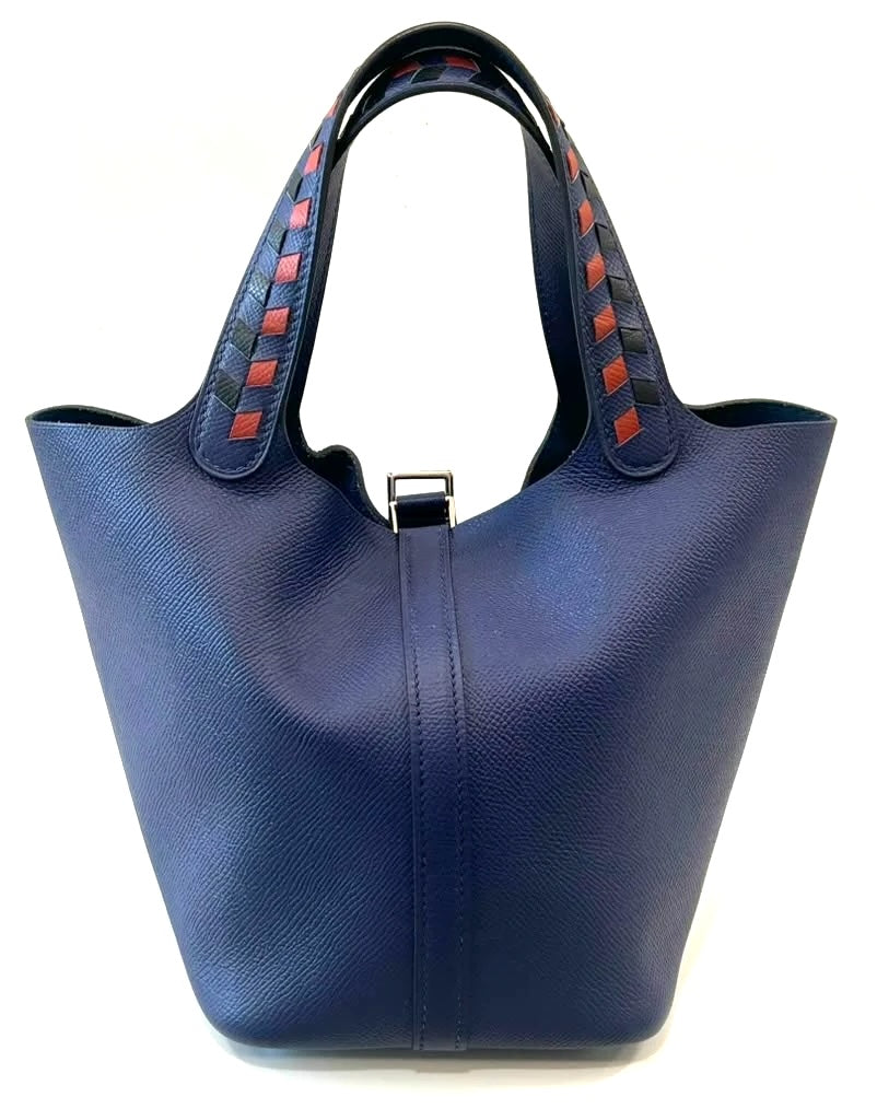 HERMÈS EPSOM LEATHER TRESSAGE PICOTIN LOCK 18 HANDBAG