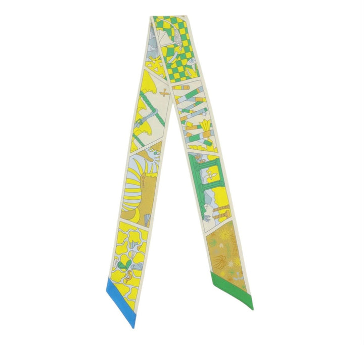 HERMÈS FACTORY SUITE TWILLY SILK SCARF