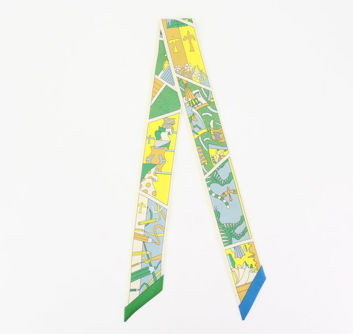 HERMÈS FACTORY SUITE TWILLY SILK SCARF