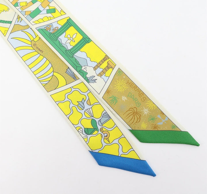 HERMÈS FACTORY SUITE TWILLY SILK SCARF