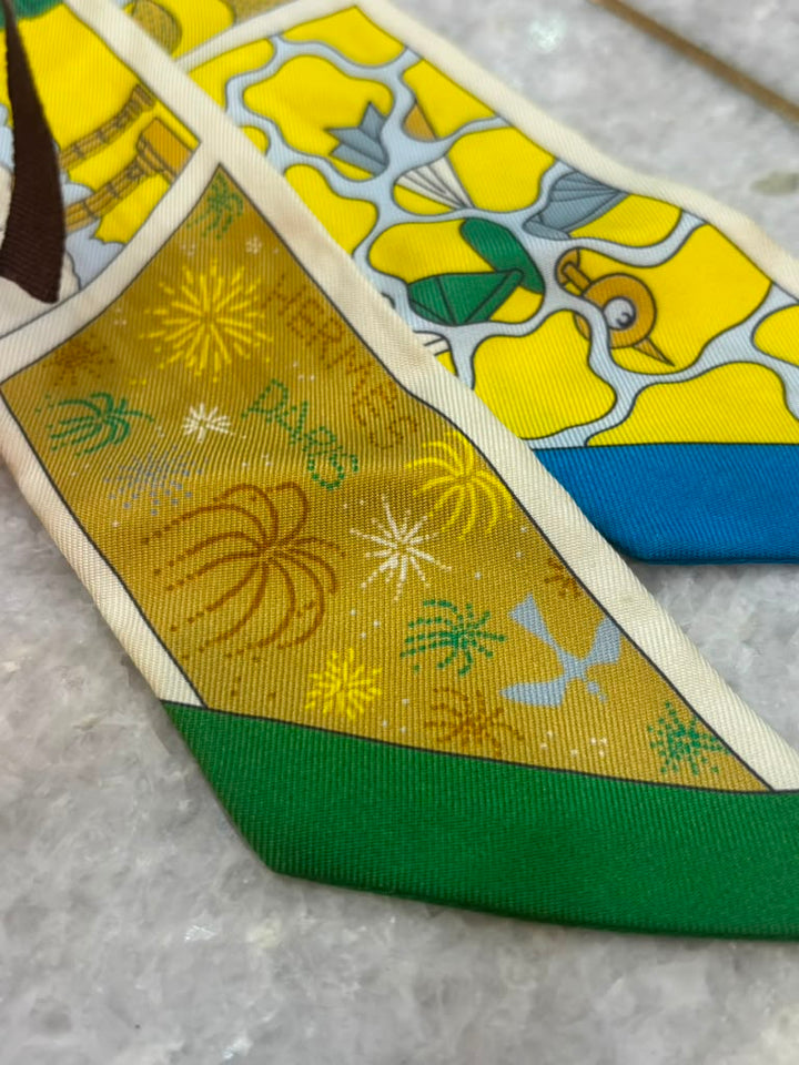 HERMÈS FACTORY SUITE TWILLY SILK SCARF