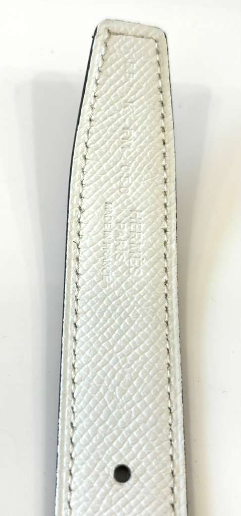 HERMÈS H GUILLOCHEE GOLD BUCKLE BELT