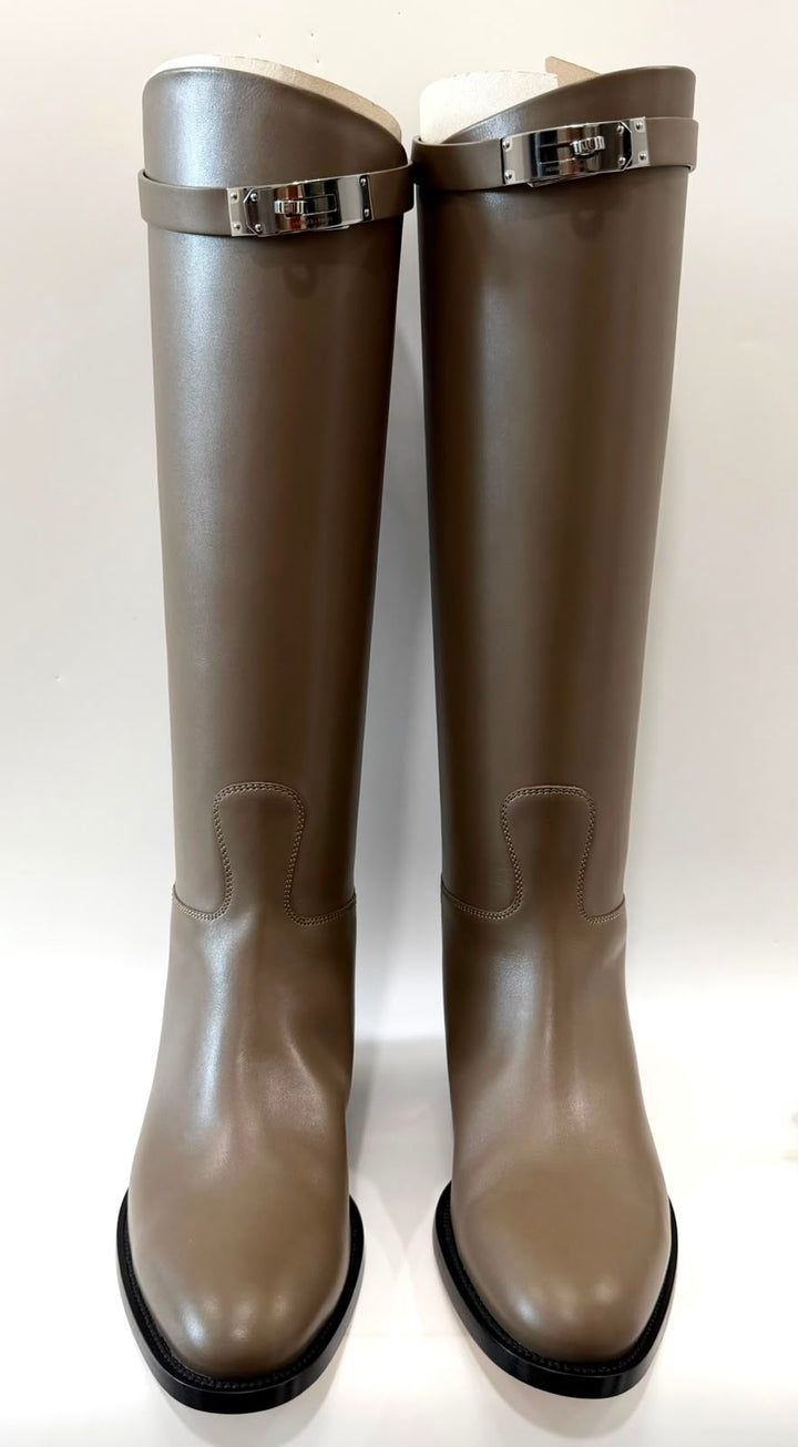 HERMÈS BOX CALFSKIN LEATHER JUMPING RIDING BOOTS