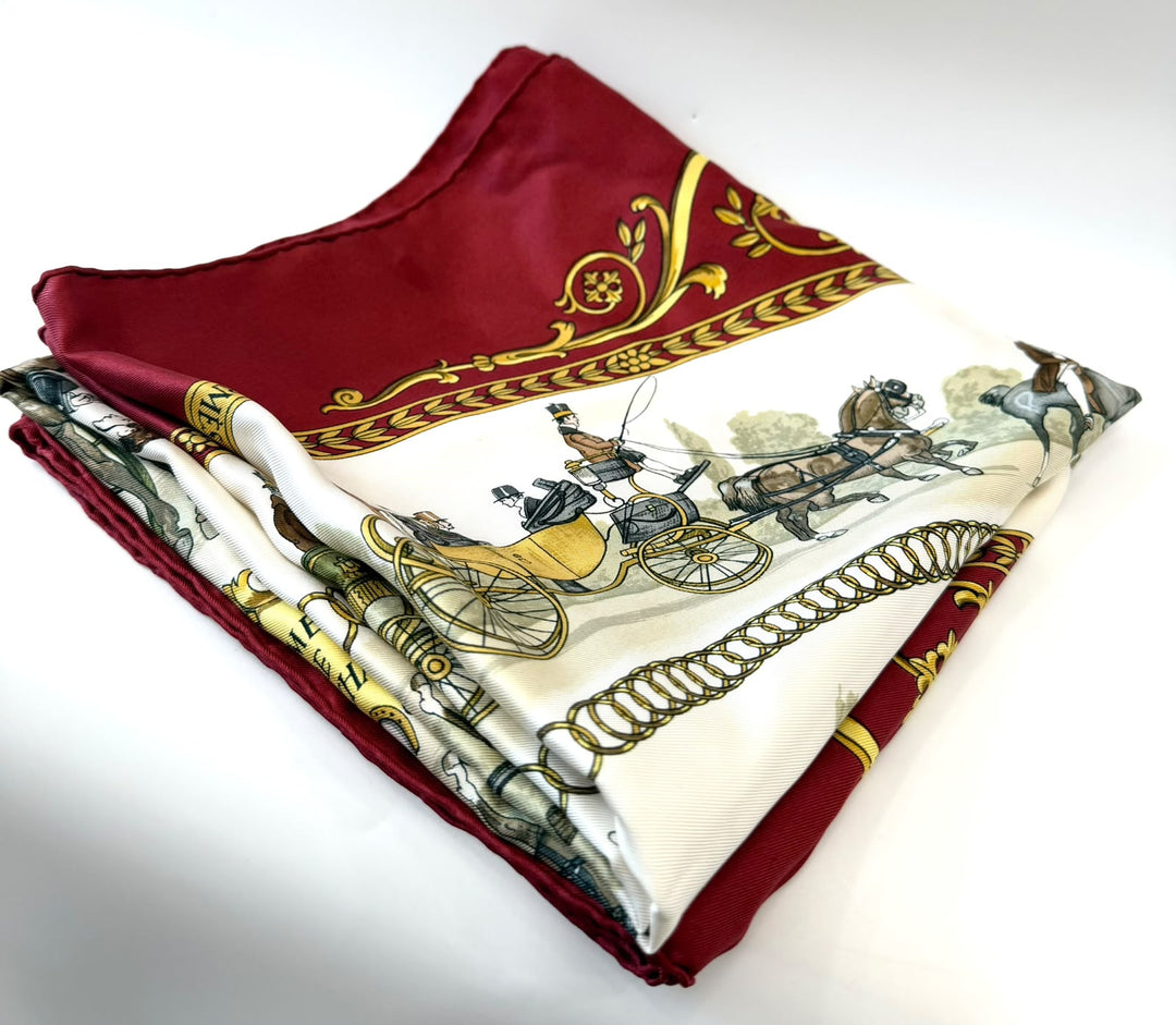 HERMÈS LA PROMENADE DE LONGCHAMPS SILK SCARF