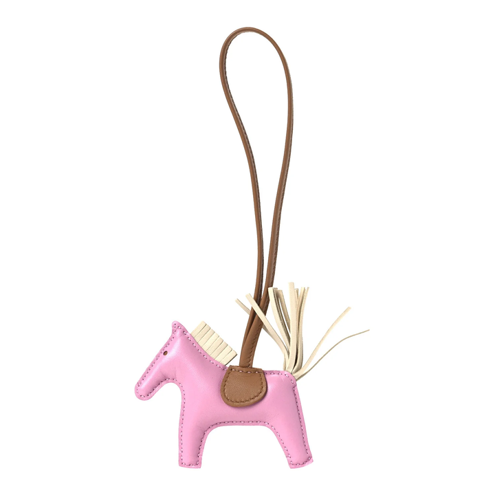 HERMÈS MILO LAMBSKIN GRIGRI RODEO HORSE BAG CHARM PM