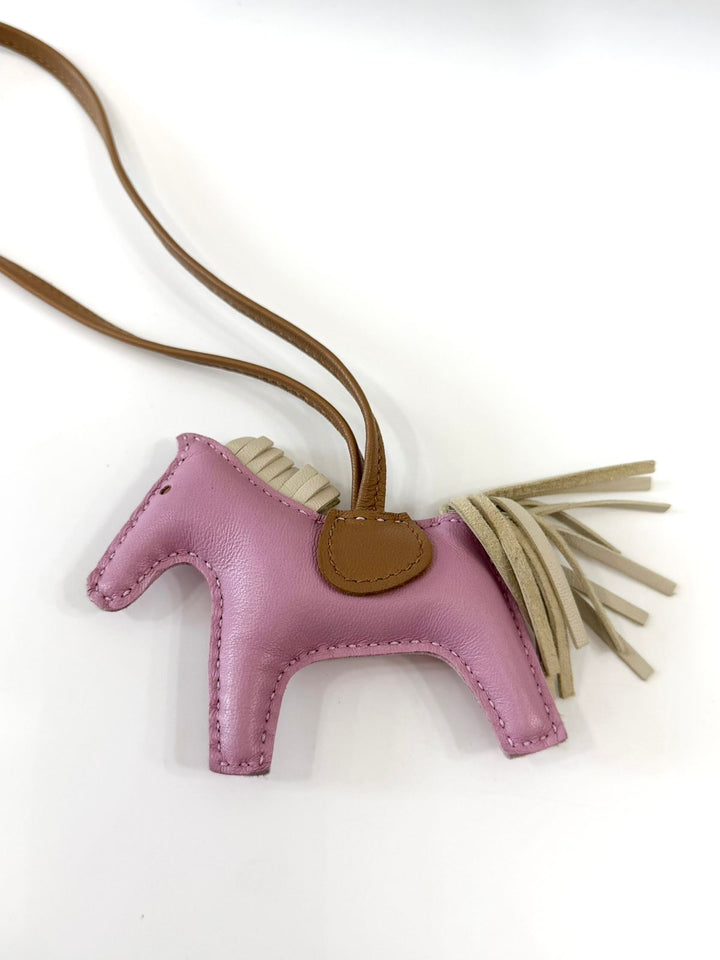 HERMÈS MILO LAMBSKIN GRIGRI RODEO HORSE BAG CHARM PM