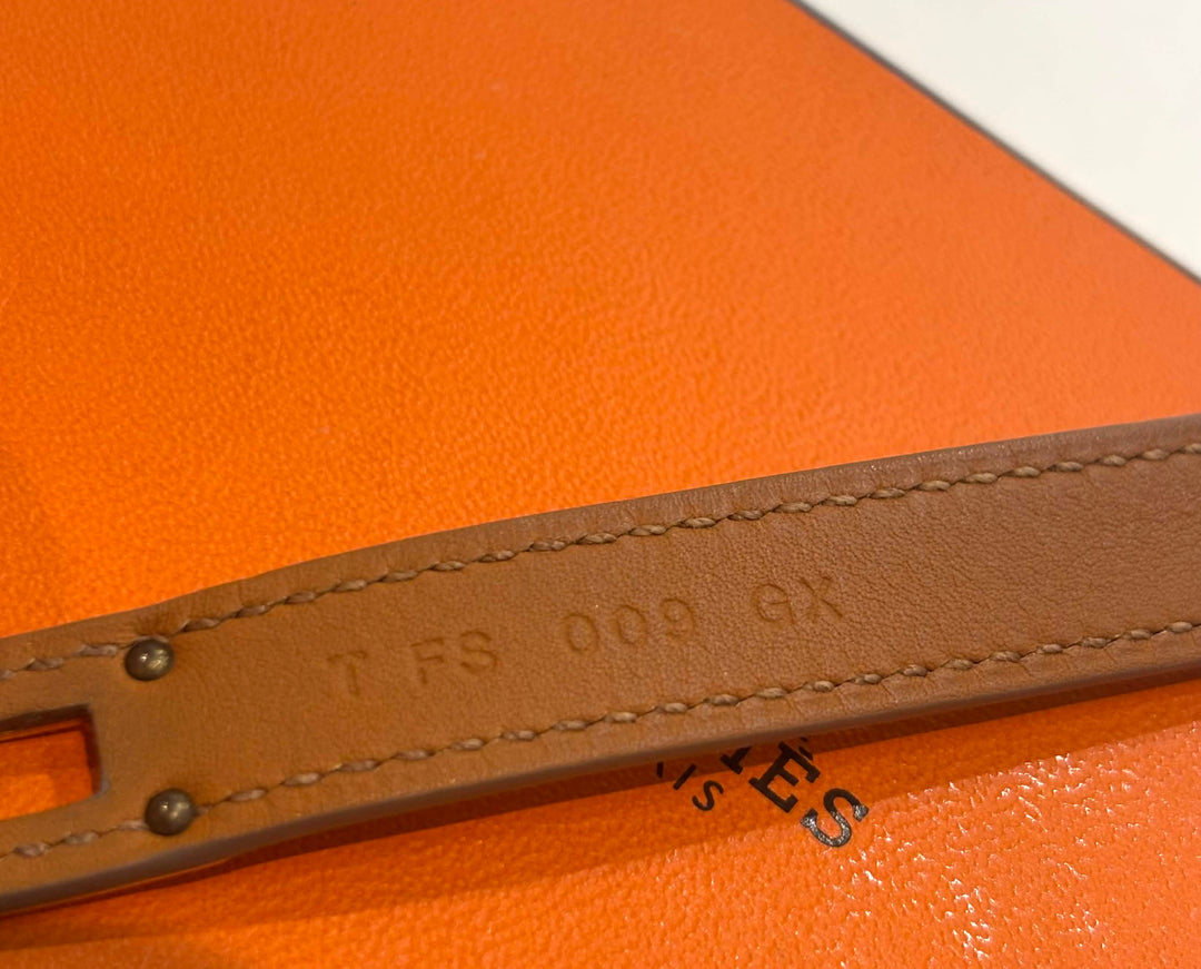 HERMÈS MINI KELLY DOUBLE TOUR EPSOM CALFSKIN LEATHER BRACELET