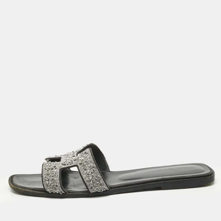 HERMÈS ORAN CRYSTAL SANDALS