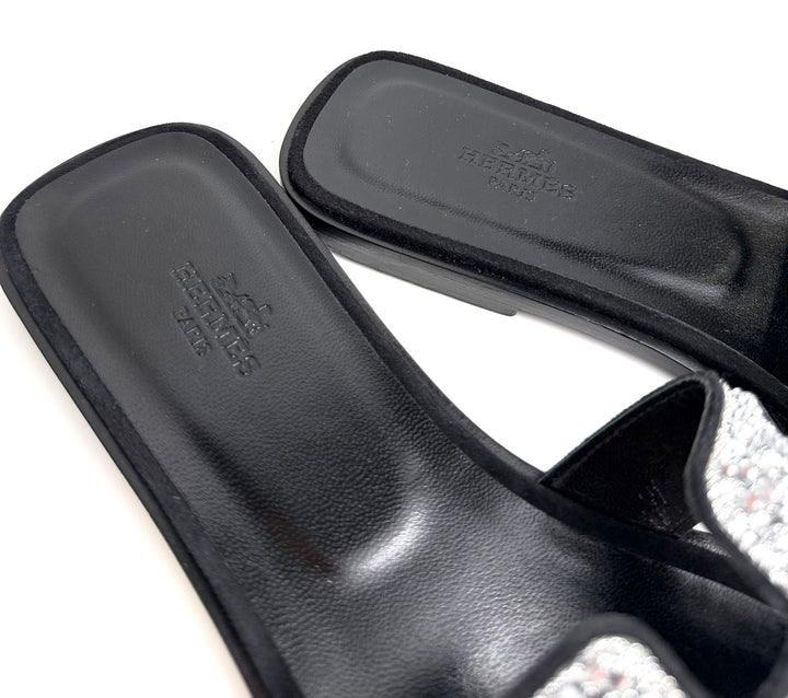 HERMÈS ORAN CRYSTAL SANDALS