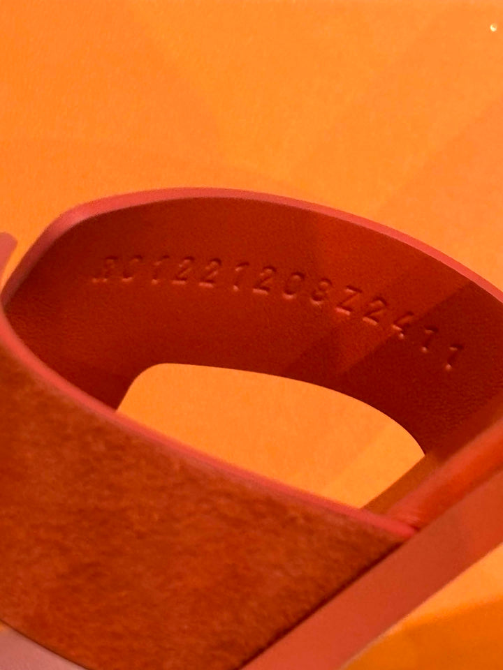 HERMÈS H ORAN SUEDE GOATSKIN MULES