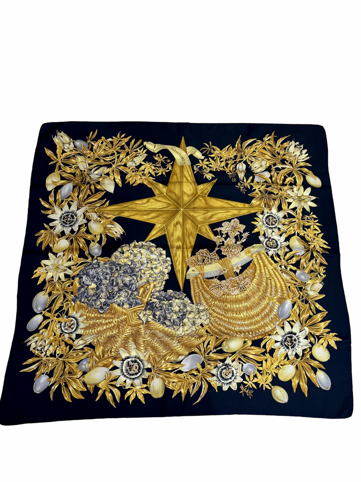 HERMÈS PASSIFLORES CARRÉ 90 SILK SCARF