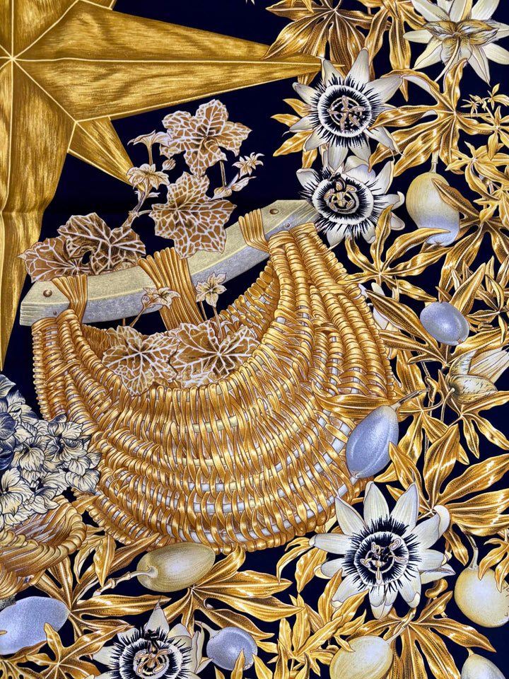 HERMÈS PASSIFLORES CARRÉ 90 SILK SCARF