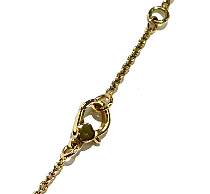 HERMÈS FINESSE PENDANT 18K ROSE GOLD DIAMOND NECKLACE