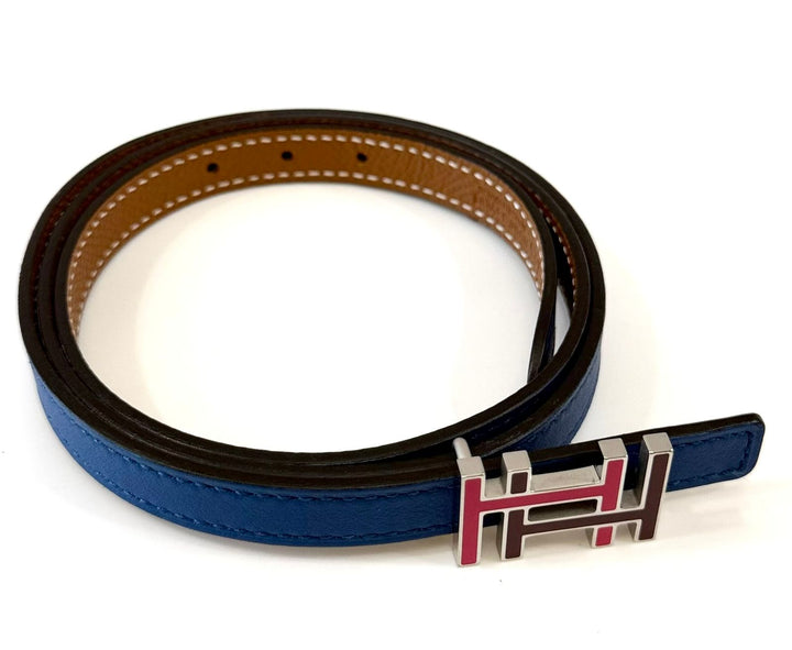 HERMÈS H AU CARRÉ 13MM REVERSIBLE LEATHER BELT
