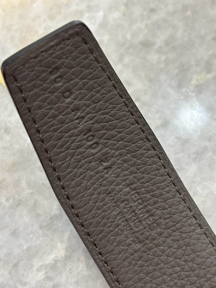 HERMÈS REVERSIBLE CALFSKIN LEATHER BELT