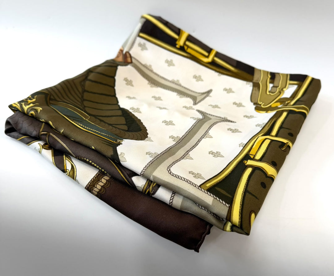 HERMÈS SELLES À HOUSSE SILK SCARF