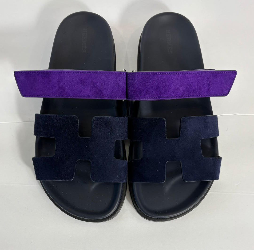 HERMÈS SUEDE CHYPRE SANDALS