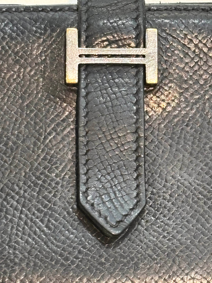 HERMÈS VINTAGE EPSOM LEATHER BEARN GUSSET WALLET