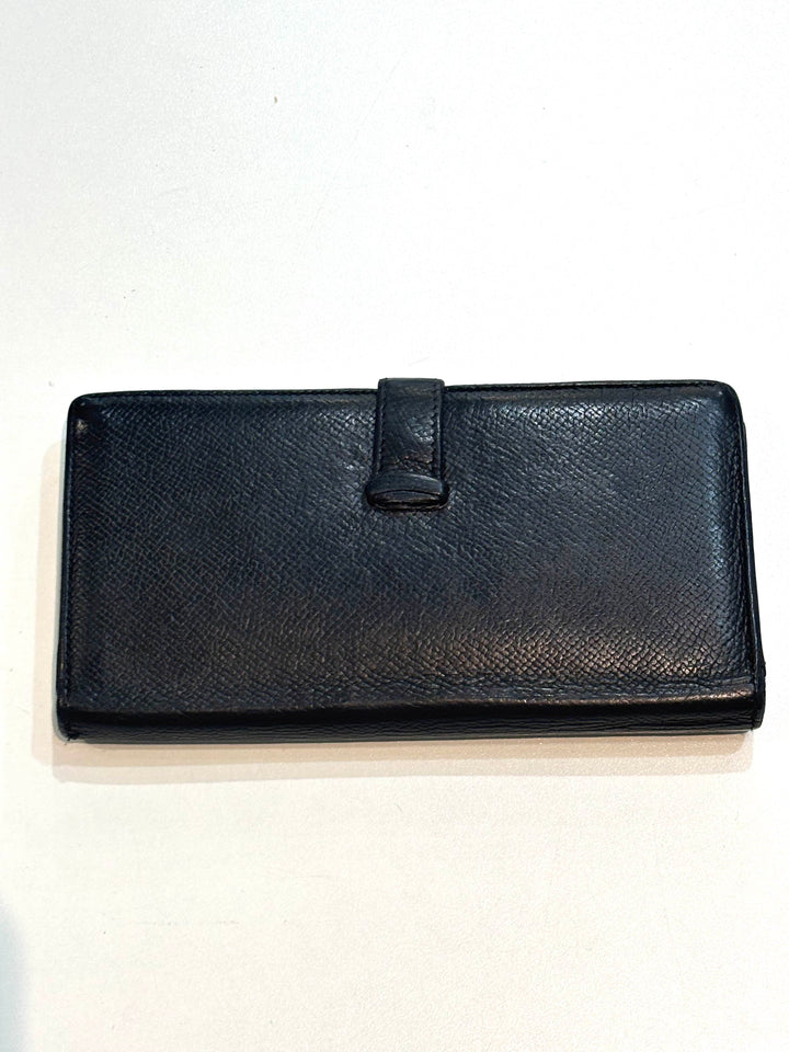 HERMÈS VINTAGE EPSOM LEATHER BEARN GUSSET WALLET