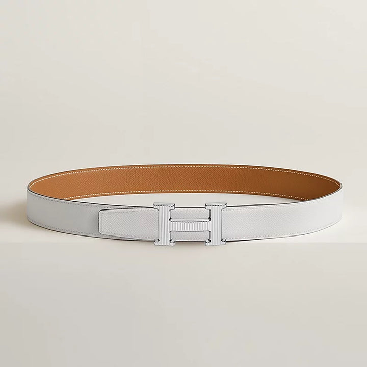 HERMÈS H STRIEE BUCKLE REVERSIBLE LEATHER BELT