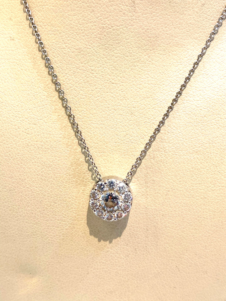 HEARTS ON FIRE FULFILLMENT 18K WHITE GOLD DIAMOND PENDANT NECKLACE