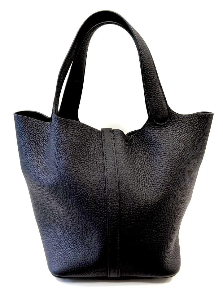 HERMÈS TAURILLON CLÉMENCE LEATHER PICOTIN LOCK 22 BUCKET BAG