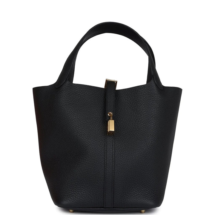 HERMÈS TAURILLON CLÉMENCE LEATHER PICOTIN LOCK 22 BUCKET BAG