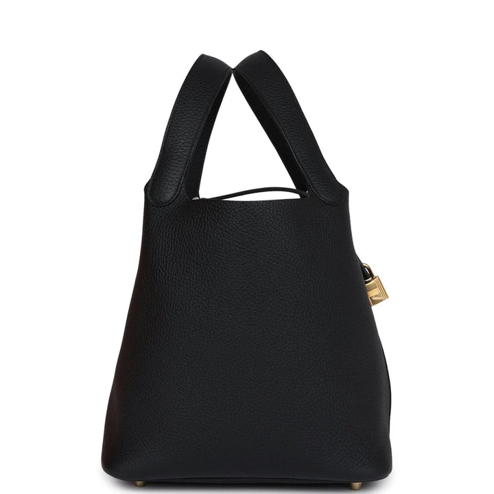HERMÈS TAURILLON CLÉMENCE LEATHER PICOTIN LOCK 22 BUCKET BAG