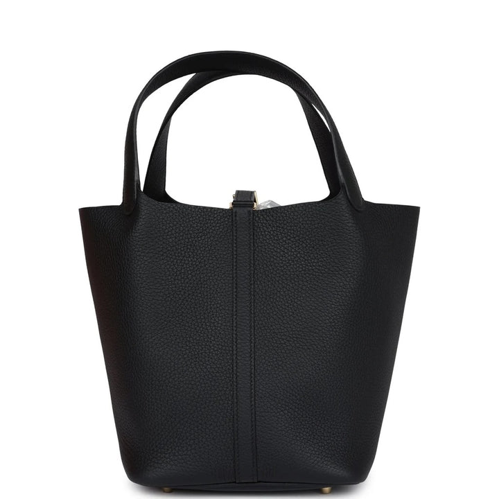 HERMÈS TAURILLON CLÉMENCE LEATHER PICOTIN LOCK 22 BUCKET BAG