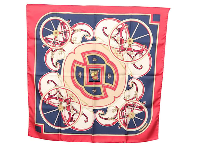 HERMÈS WASHINGTON CARRIAGE CARRÉ 90 VINTAGE SILK SCARF