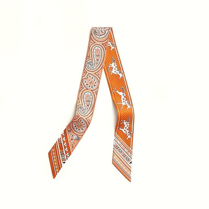 HERMÈS CHEVAL DE COEUR BANDANA SILK TWILLY