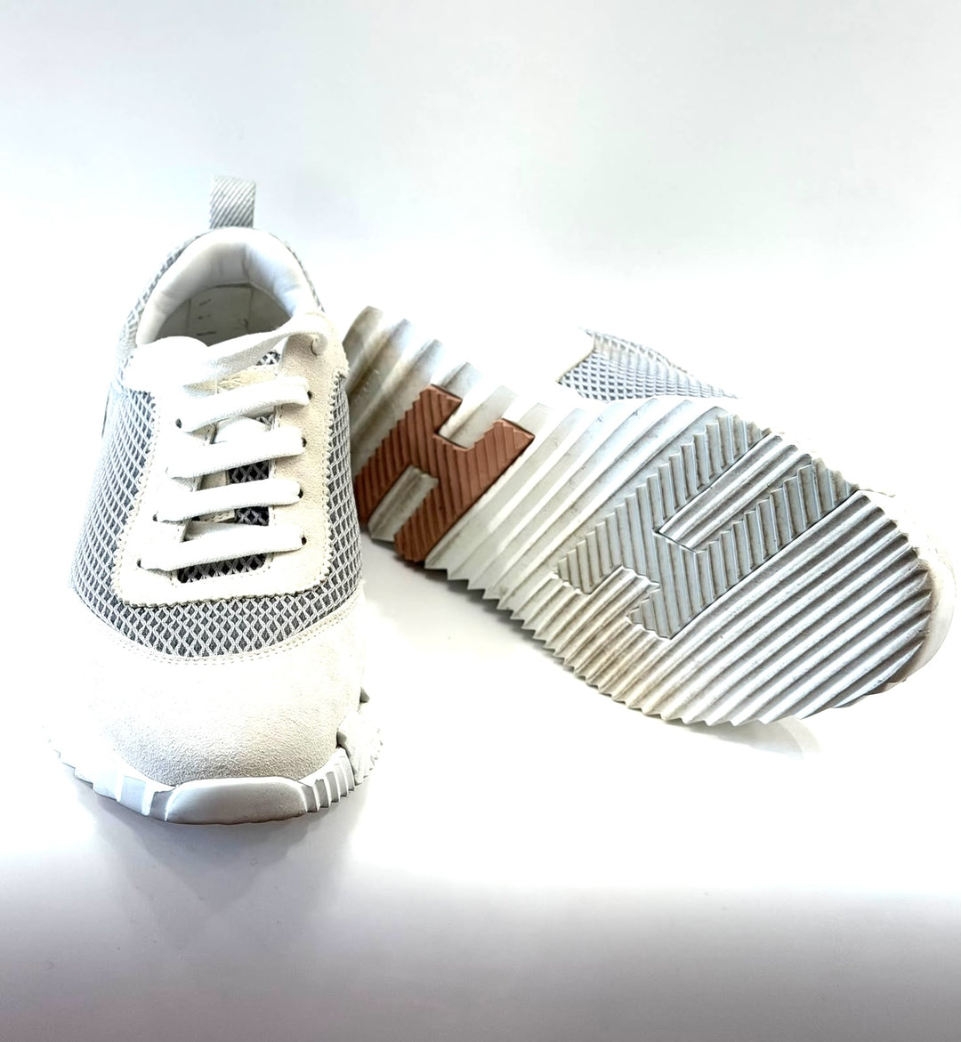 HERMÈS AIR MESH SUEDE GOATSKIN BOUNCING SNEAKERS