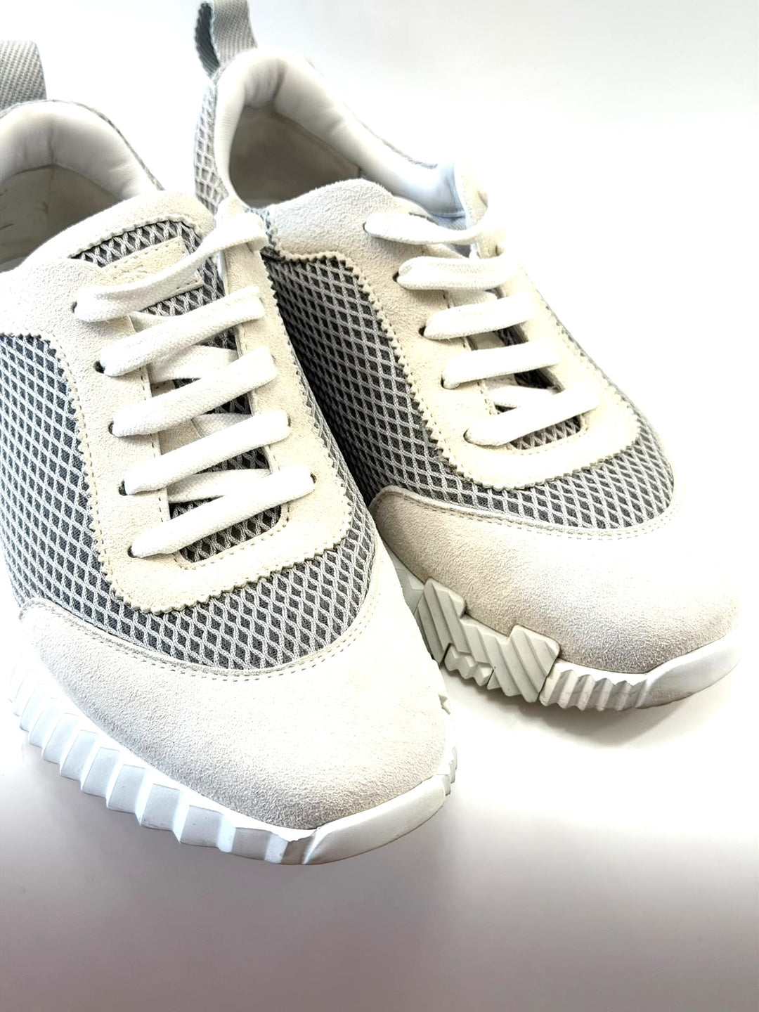 HERMÈS AIR MESH SUEDE GOATSKIN BOUNCING SNEAKERS