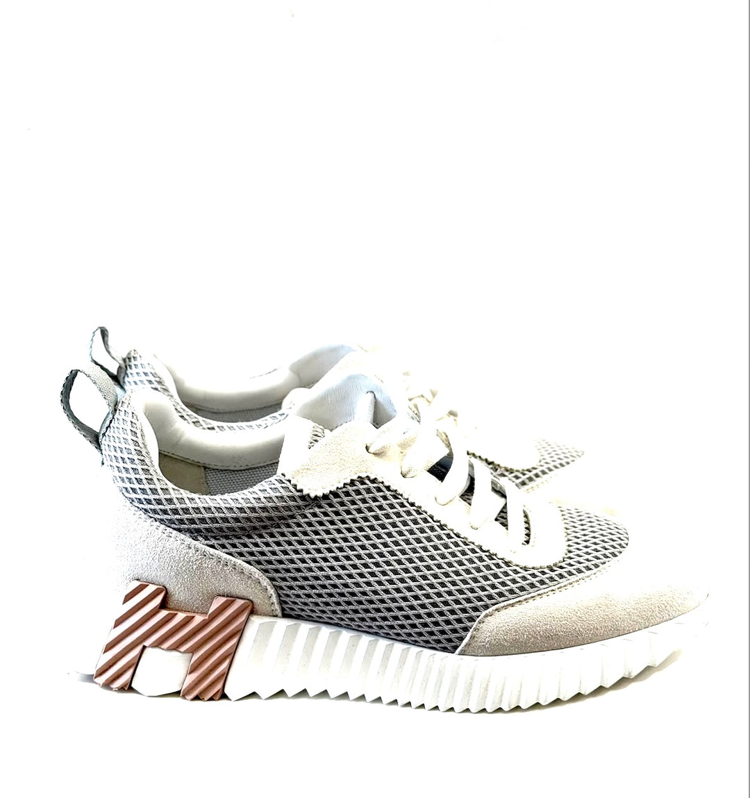 HERMÈS AIR MESH SUEDE GOATSKIN BOUNCING SNEAKERS
