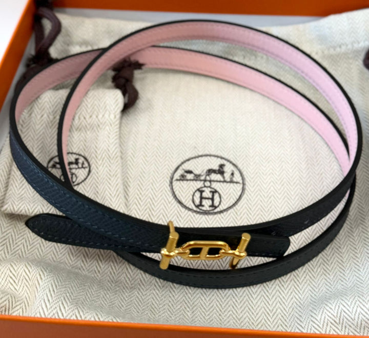 HERMÈS ANCRE SWIFT &amp; EPSOM LEATHER REVERSIBLE BELT