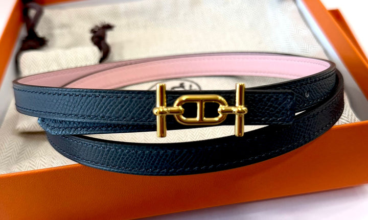 HERMÈS ANCRE SWIFT &amp; EPSOM LEATHER REVERSIBLE BELT