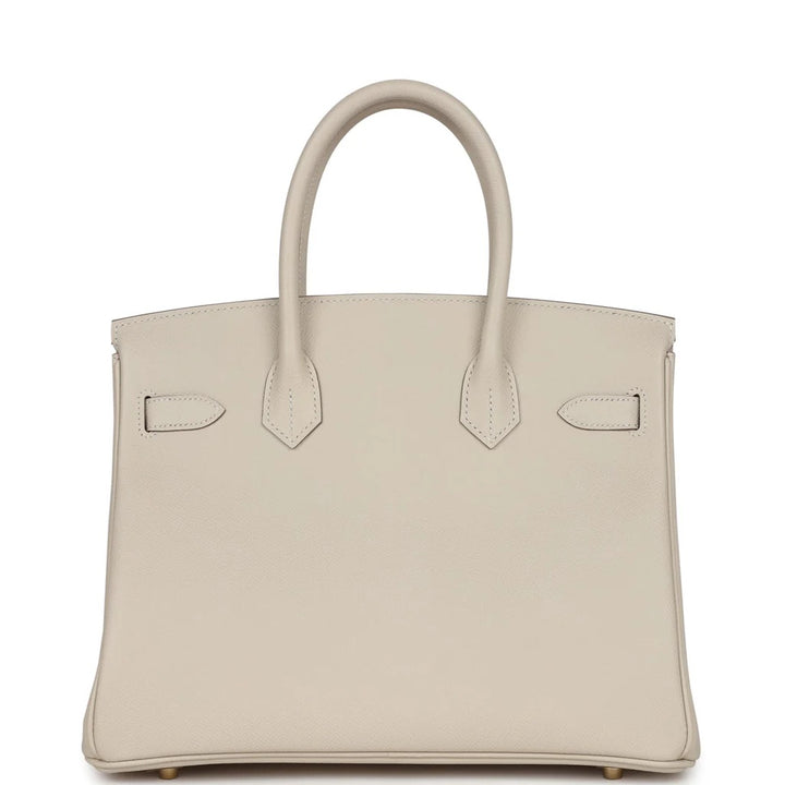 HERMÈS BIRKIN 35 CRAIE EPSOM LEATHER GOLD HARDWARE HANDBAG