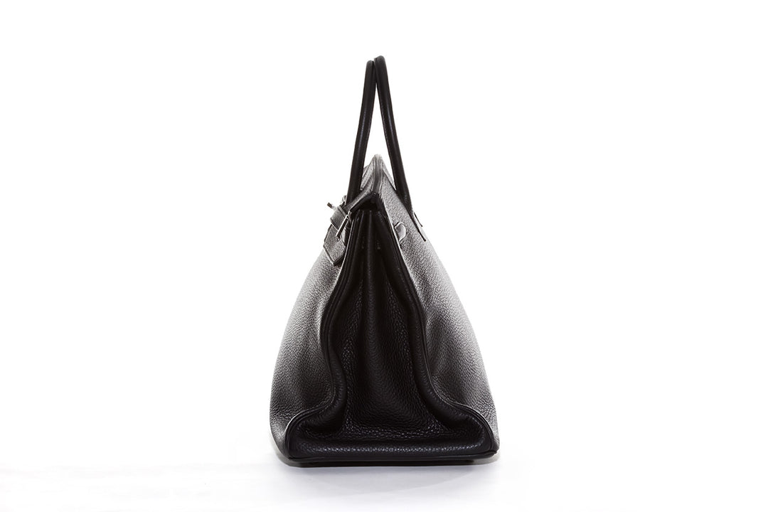 HERMÈS BIRKIN 40 CLEMENCE LEATHER PALLADIUM HARDWARE