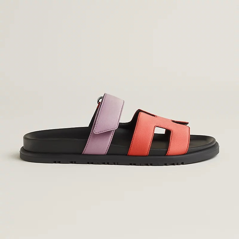 HERMÈS CHYPRE LEATHER MULES SANDALS