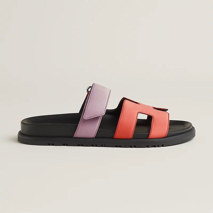 HERMÈS CHYPRE LEATHER MULES SANDALS
