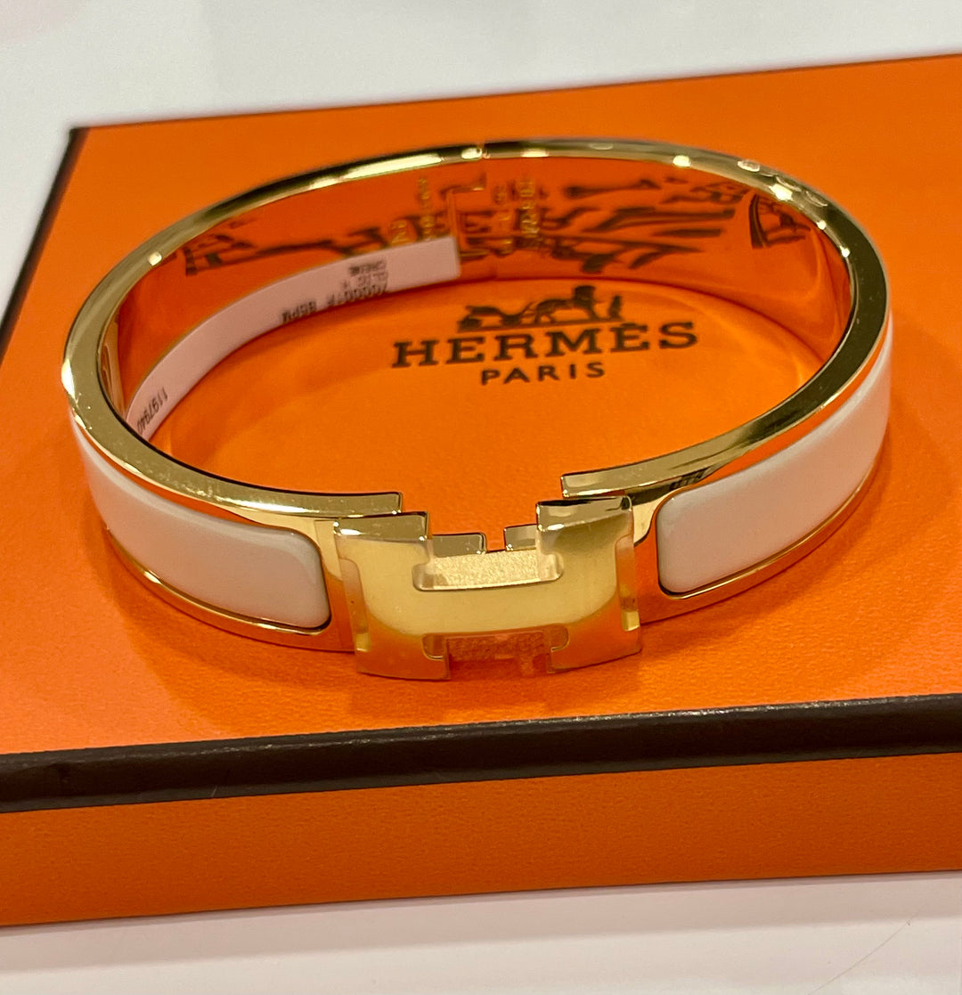 HERMÈS CLIC H BRACELET PM CREAM