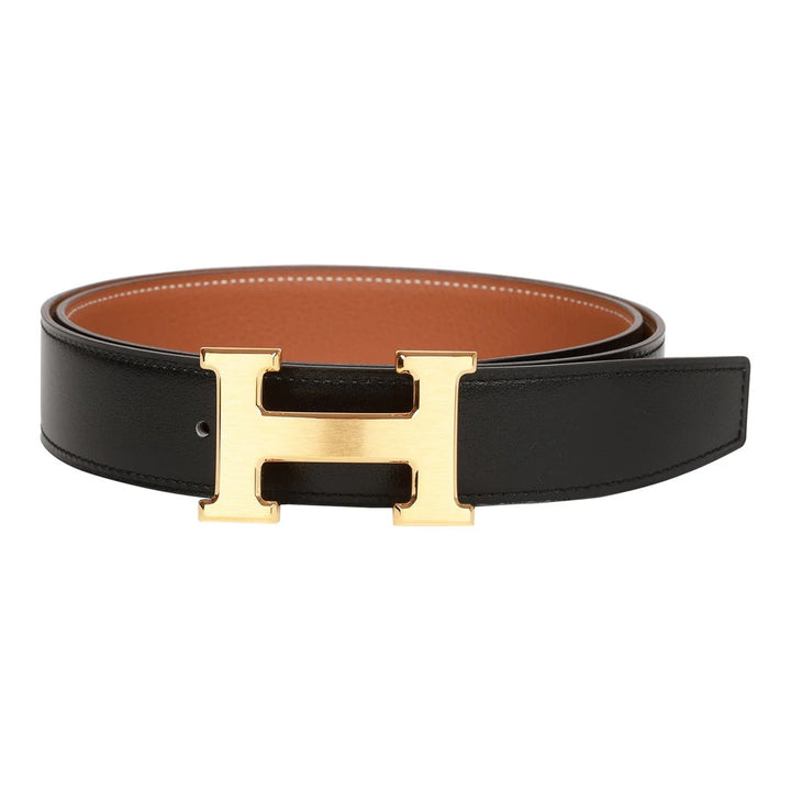 HERMÈS CONSTANCE CALFSKIN LEATHER REVERSIBLE BELT