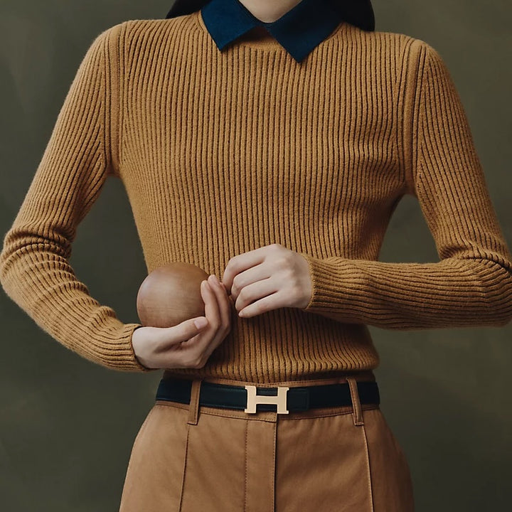 HERMÈS CONSTANCE CALFSKIN LEATHER REVERSIBLE BELT