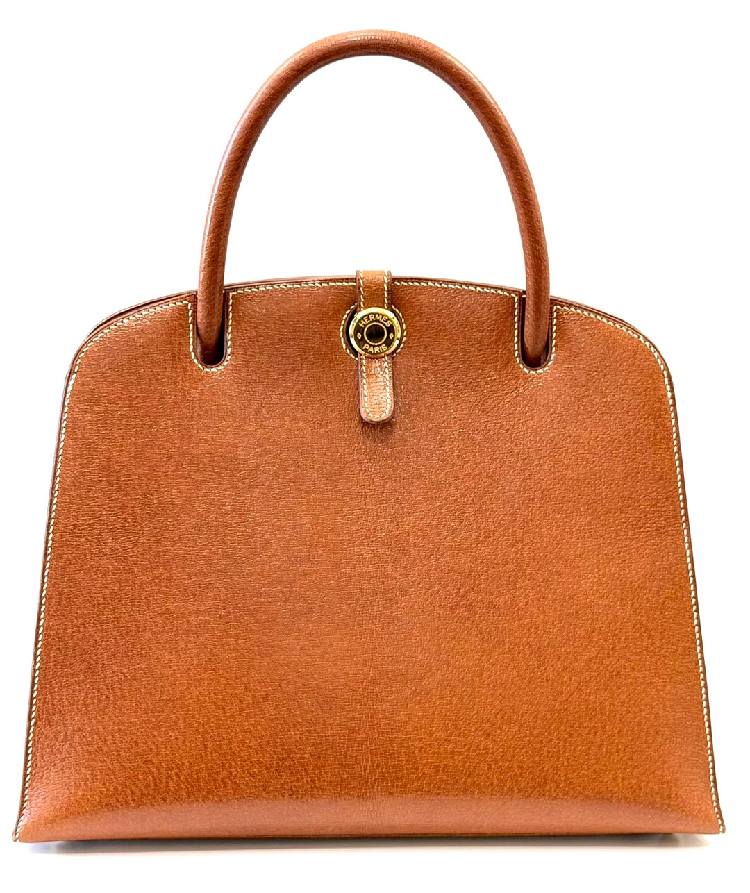 HERMÈS COURCHEVEL LEATHER DALVY 30 HANDBAG